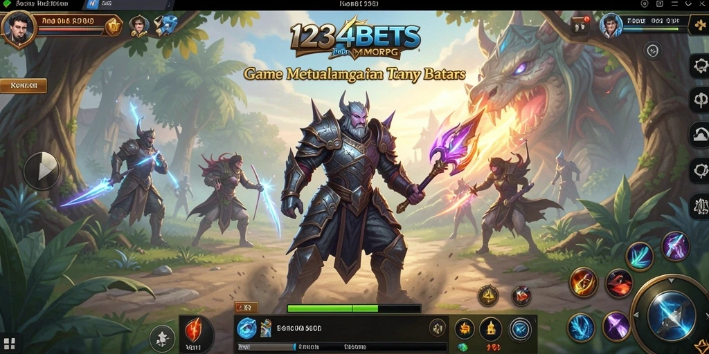 Tampilan gameplay epik dalam dunia 1234BETS yang menakjubkan.