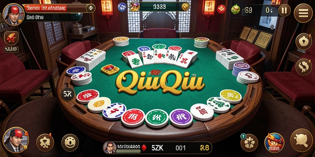 Screenshot bermain 5ZK dengan gameplay QiuQiu yang seru.