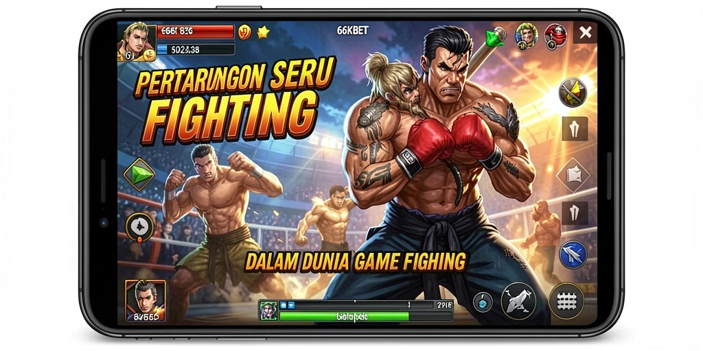 Tampilan pertarungan mendebarkan dalam game 66KBET.