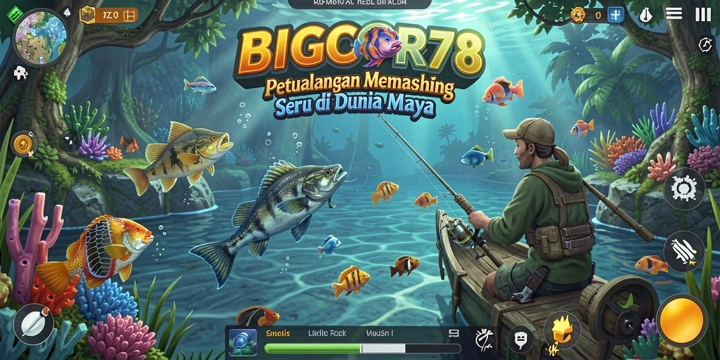 Gameplay yang mendebarkan dan lokasi memancing yang menakjubkan di BIGCOR78.