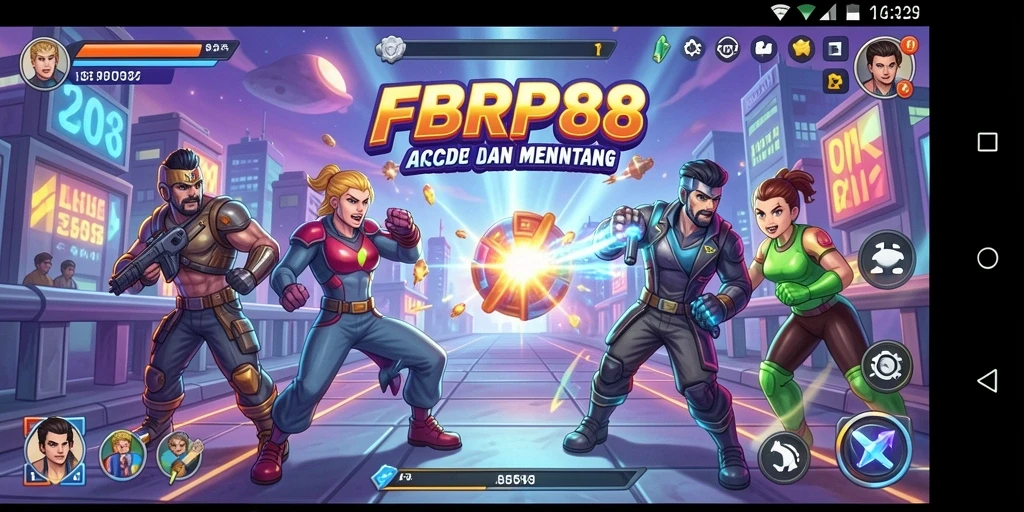Screenshot menunjukkan gameplay seru di FBRP88 dengan banyak tantangan.