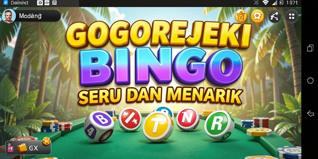 Tampilan menarik dari gameplay Bingo di GOGOREJEKI.