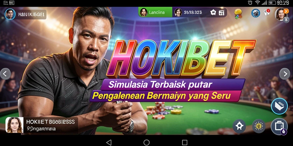 Tampilan gameplay interaktif dari HOKIBET dengan tantangan simulasi.