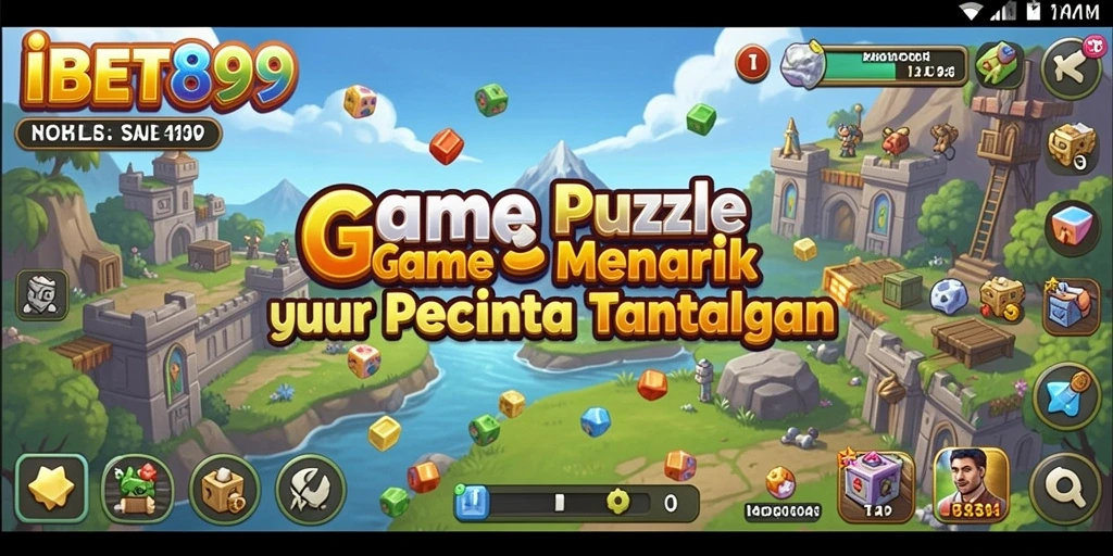 Screenshot utama menampilkan gameplay puzzle yang seru dan menantang.