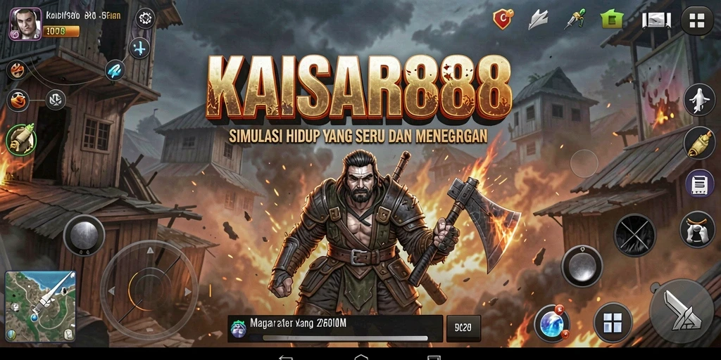 Tampilan menarik dari gameplay simulasi KAISAR888.