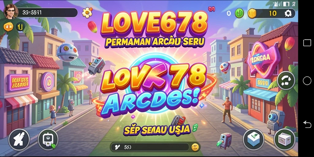 Tampilan gameplay LOVE678 yang penuh warna dan seru.