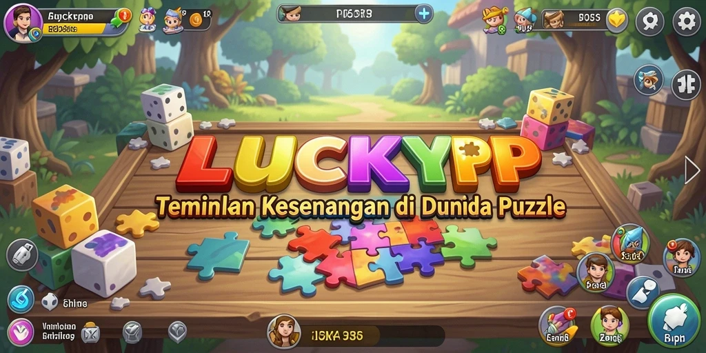 Tampilan gameplay menarik dari LUCKYRP yang menantang pemain dengan puzzle kreatif.