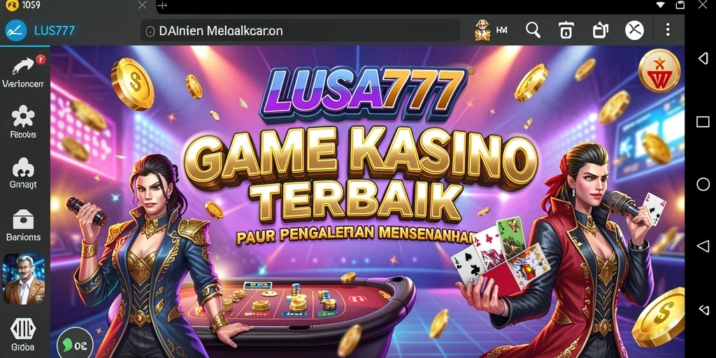 Screenshot gameplay LUSA777 menampilkan keseruan permainan Kasino.
