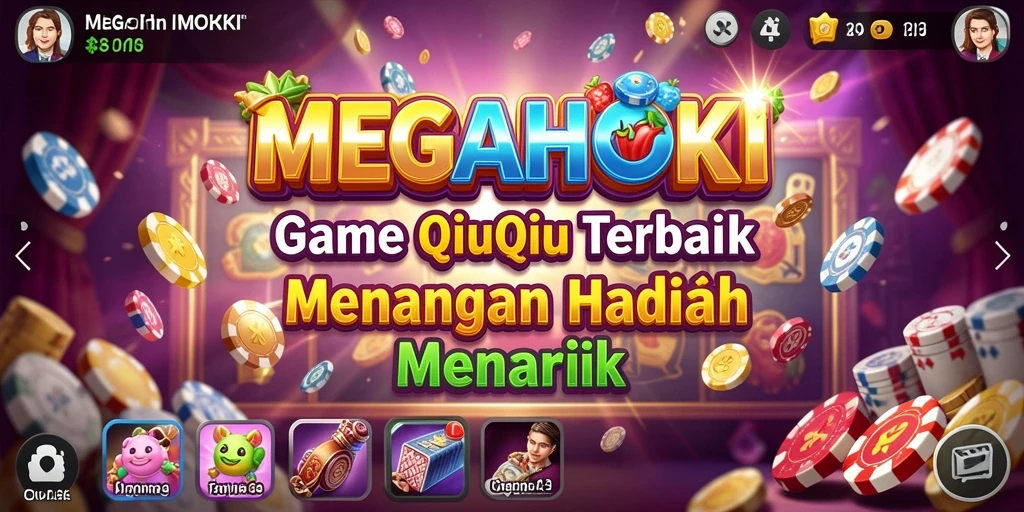 Screenshot gameplay QiuQiu MEGAHOKI yang menarik dan penuh aksi.