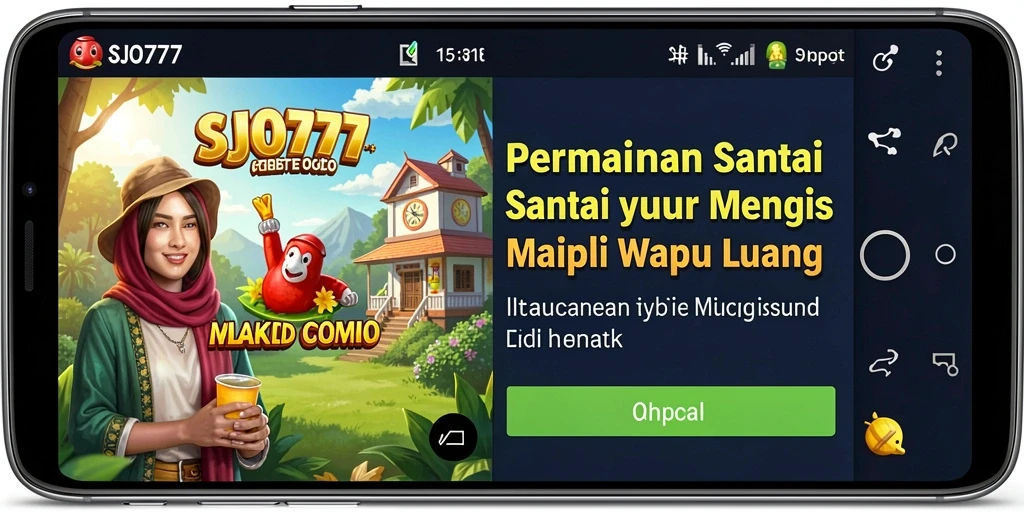 Tampilan gameplay SJO777 yang seru dan menghibur di layar.