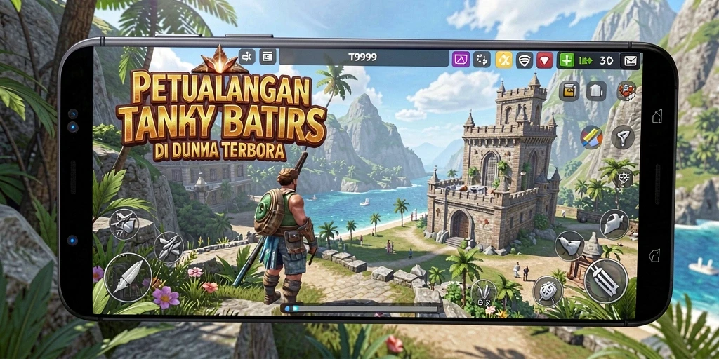 Tangkapan layar menampilkan eksplorasi luas dalam gameplay T9999.