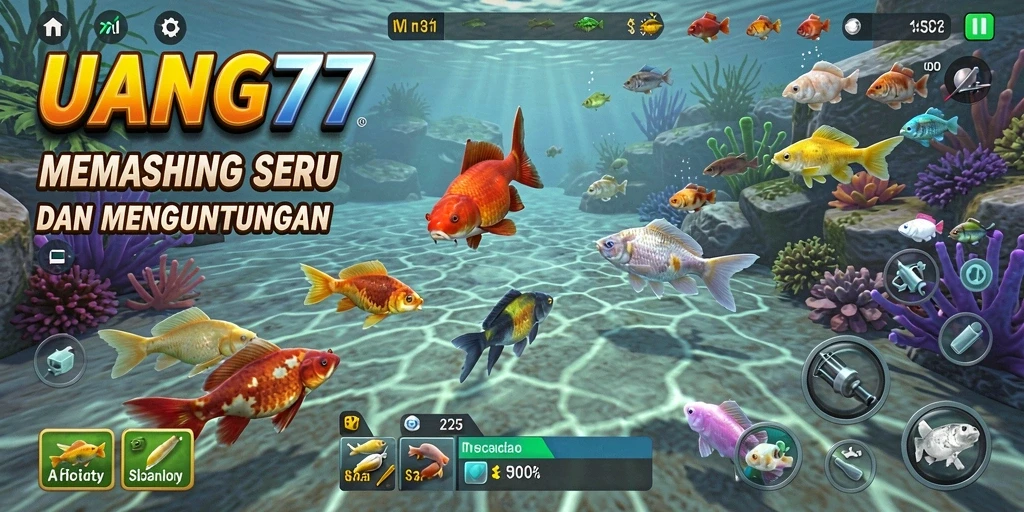 Gameplay UANG77 yang menampilkan pengalaman memancing seru.