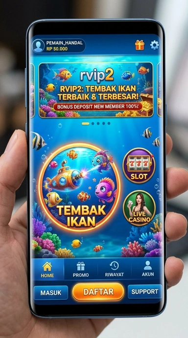 Tampilan utama aplikasi rvip2 dengan kategori aplikasi.